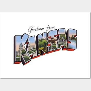 Greetings from Kansas Posters and Art